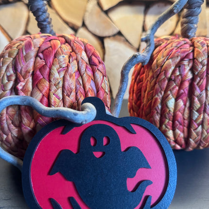 🎃 Halloween-Schild “Geist im Kürbis” 👻