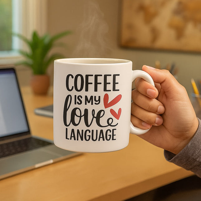 ☕ Coffee Is My Love Language – Keramiktasse