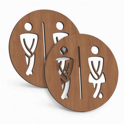 Lustiges Toilettenschild
