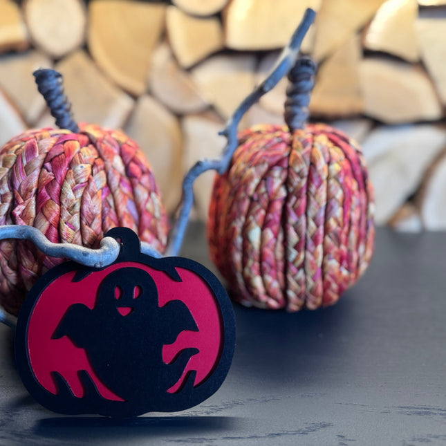 🎃 Halloween-Schild “Geist im Kürbis” 👻