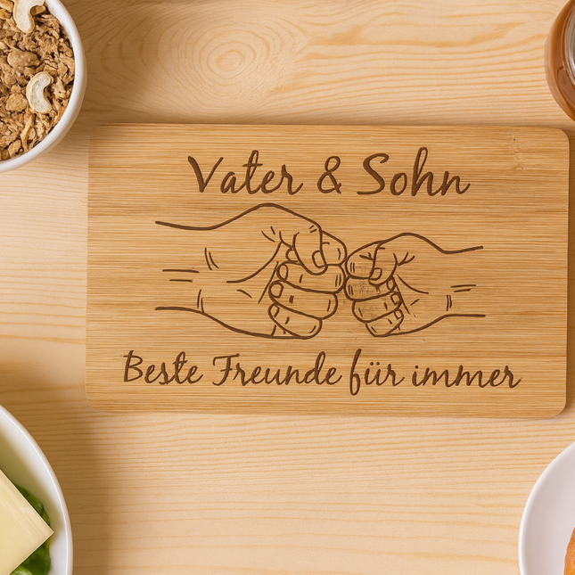 Frühstücksbrett Vater & Sohn